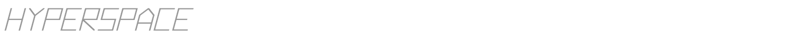 Hyperspace font preview